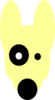 Yellow Cartoon Dog Head Clip Art